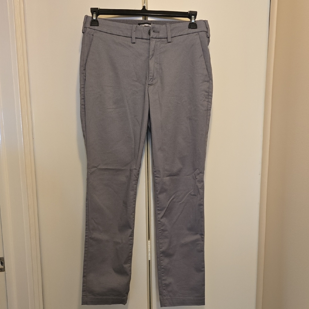 Express Men's Light Gray Chinos